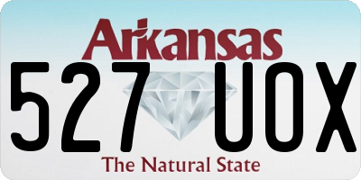AR license plate 527UOX