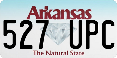 AR license plate 527UPC