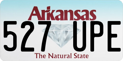 AR license plate 527UPE