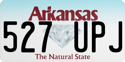 AR license plate 527UPJ