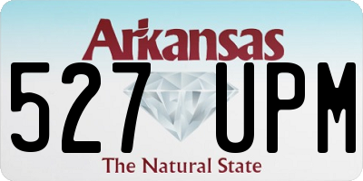 AR license plate 527UPM