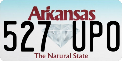 AR license plate 527UPO