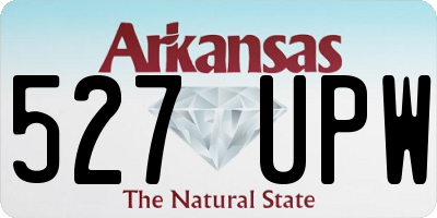 AR license plate 527UPW