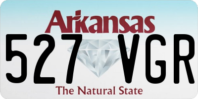 AR license plate 527VGR