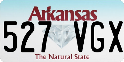 AR license plate 527VGX
