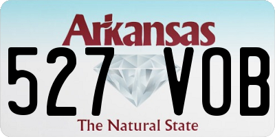 AR license plate 527VOB