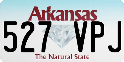 AR license plate 527VPJ