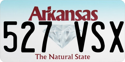 AR license plate 527VSX
