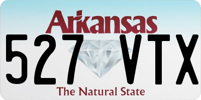 AR license plate 527VTX