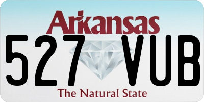AR license plate 527VUB