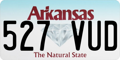 AR license plate 527VUD