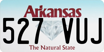 AR license plate 527VUJ