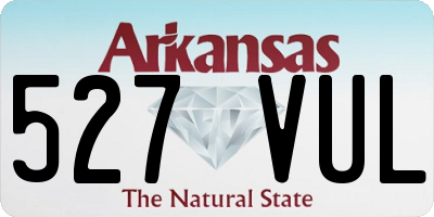 AR license plate 527VUL