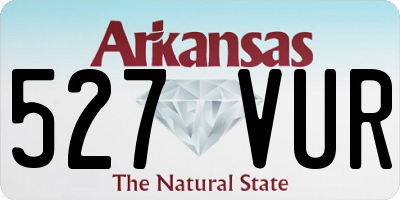 AR license plate 527VUR