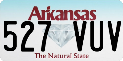 AR license plate 527VUV