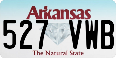 AR license plate 527VWB