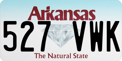 AR license plate 527VWK