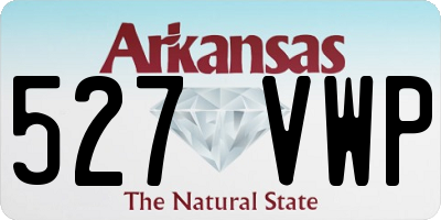 AR license plate 527VWP