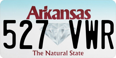 AR license plate 527VWR