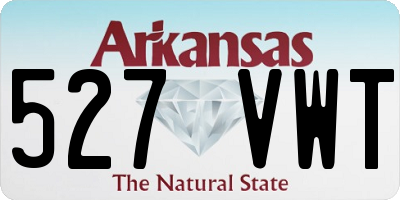 AR license plate 527VWT