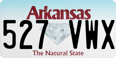 AR license plate 527VWX