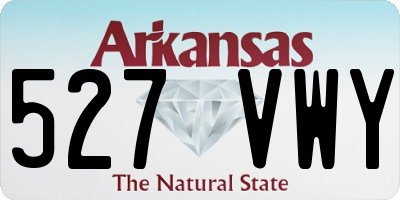AR license plate 527VWY