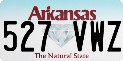 AR license plate 527VWZ