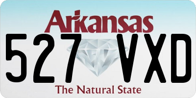 AR license plate 527VXD