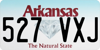 AR license plate 527VXJ