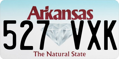 AR license plate 527VXK