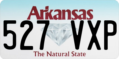 AR license plate 527VXP