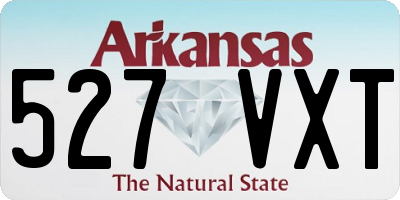 AR license plate 527VXT