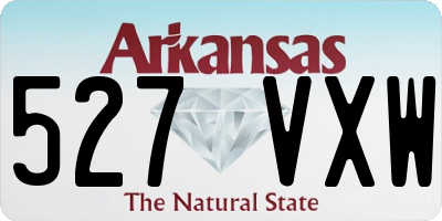 AR license plate 527VXW