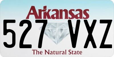 AR license plate 527VXZ