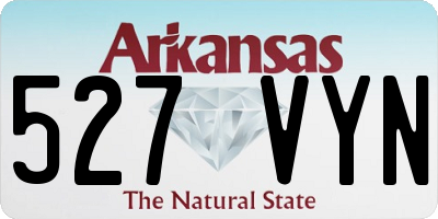 AR license plate 527VYN