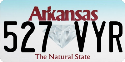 AR license plate 527VYR