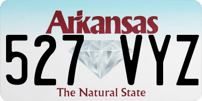 AR license plate 527VYZ