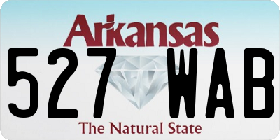 AR license plate 527WAB