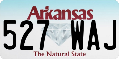 AR license plate 527WAJ