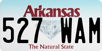AR license plate 527WAM