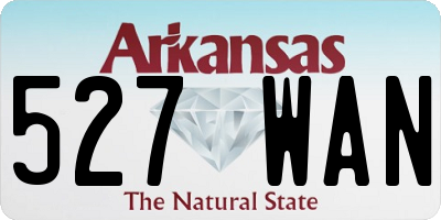 AR license plate 527WAN
