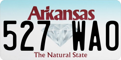 AR license plate 527WAO