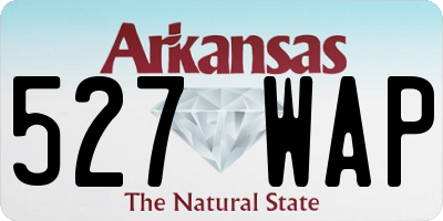AR license plate 527WAP