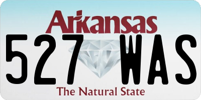 AR license plate 527WAS