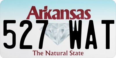 AR license plate 527WAT