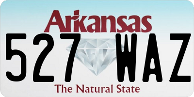 AR license plate 527WAZ