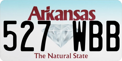 AR license plate 527WBB