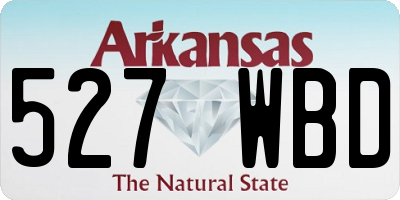 AR license plate 527WBD