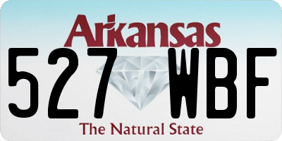 AR license plate 527WBF