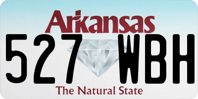 AR license plate 527WBH